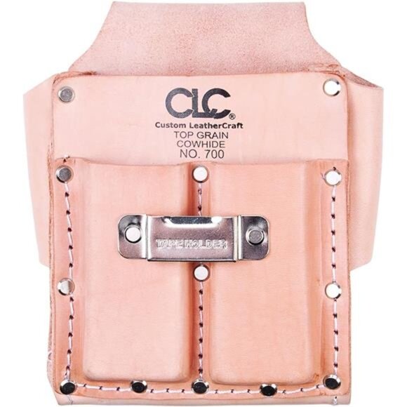 CLC Custom Leathercraft 700 Tool Pouch, Heavy Duty, 5-Pocket, Tan - Picture 6 of 6
